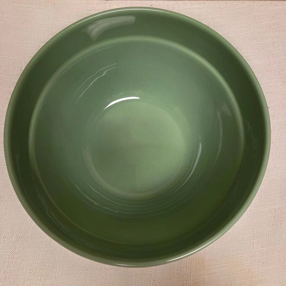 Portugal Sage Green Ceramic Grapevine Embossed Mixing bowl